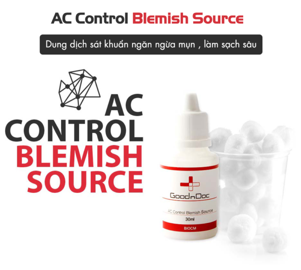 Dung dịch kháng viêm, kháng khuẩn GoodnDoc Ac Control Blemish Source